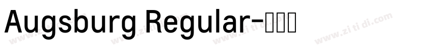Augsburg Regular字体转换